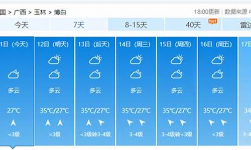 博白天气未来7天预报_博白天气预报7天气