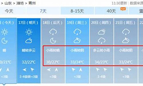 青州天气预报15天天气查询表_青州天气预报15天天气